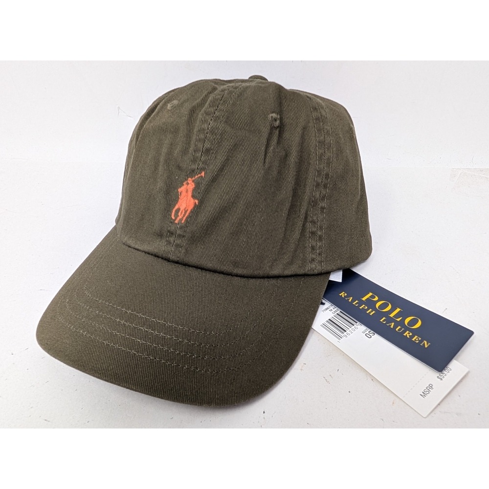 Polo Ralph Lauren Hat Cap Green Strap Back Adjustable Pony Baseball One Size Men